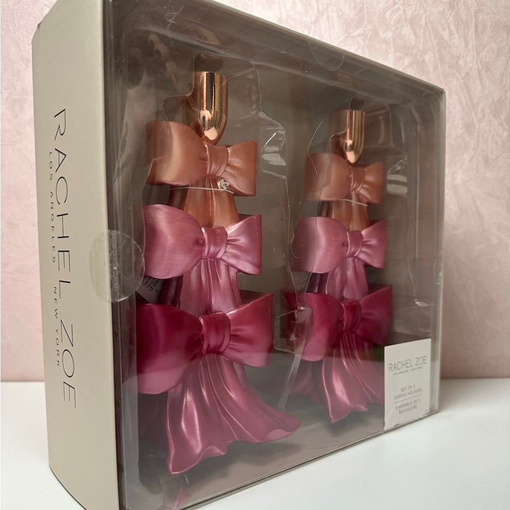 Rachel Zoe Tiered Bow Candle Holders - Picture 9 of 11